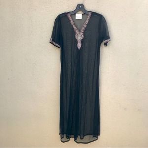 Vintage Loveen Mesh Short Sleeve Dress